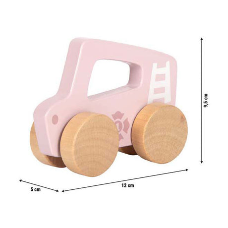 Small foot - coche de empuje de madera rosa