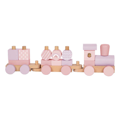 Small foot - tren de madera rosa