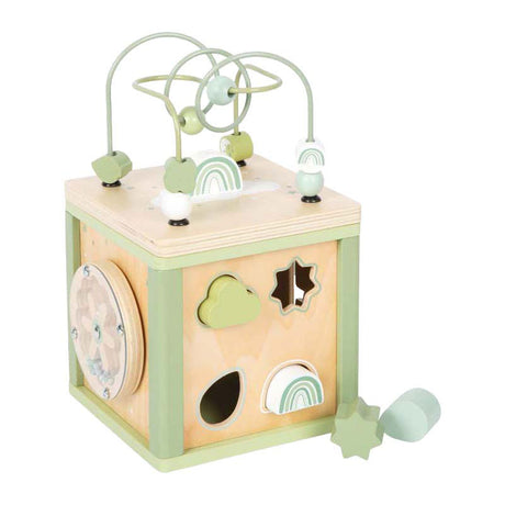 Small foot - cubo de motricidad de madera verde