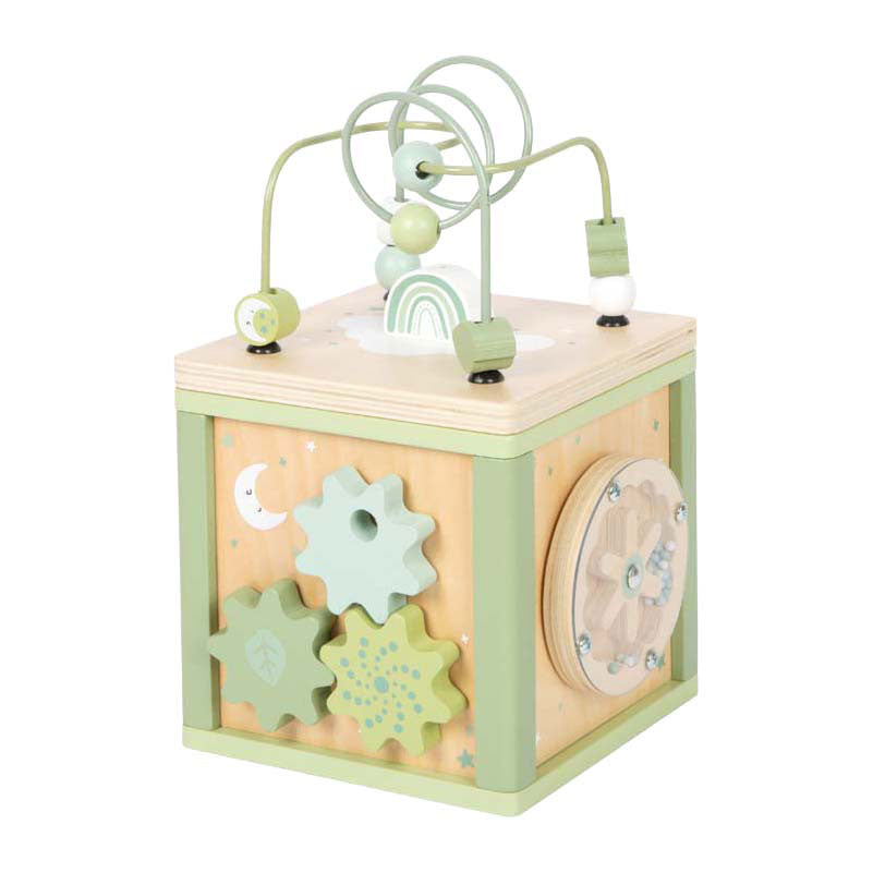 Small foot - cubo de motricidad de madera verde