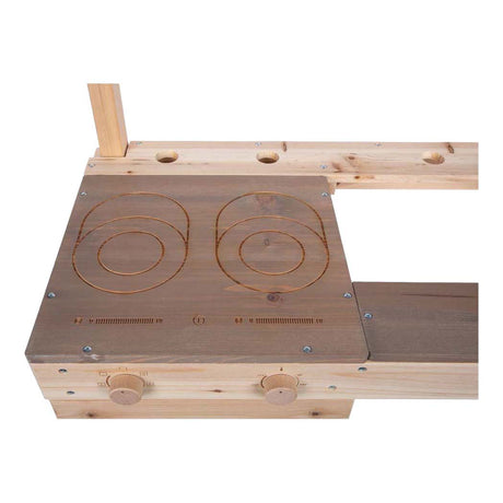Cocina de juguete de exterior para niños, cocina de barro de madera de Small Foot.