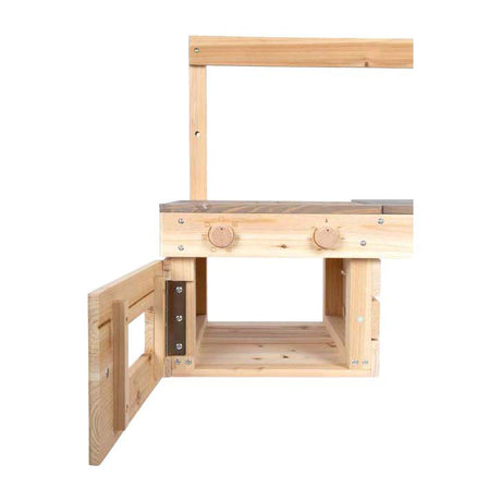 Cocina de juguete de exterior para niños, cocina de barro de madera de Small Foot.