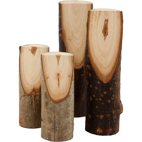 Empresa creativa https: www.cchobby.nl tronco-de-arbol-decorativo-h-8-12-cm-d-2-5-3-5-cm-4-piece-1-box