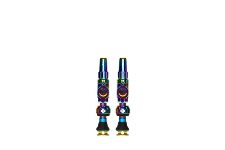 Válvula muc-off tubeless big bore lite pequeña válvula presta francesa iridiscente 30mm