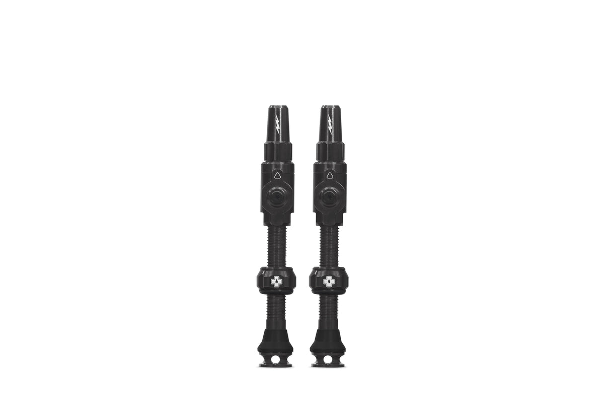 Válvula tubeless muc-off big bore lite válvula presta francesa negra grande 45 mm