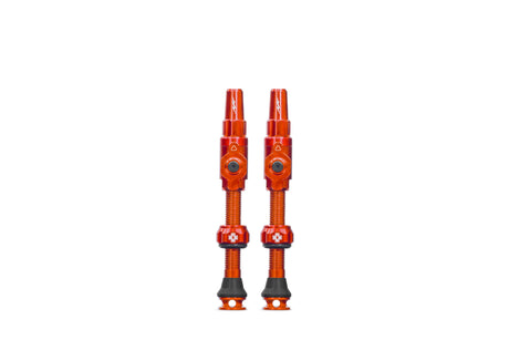 Válvula tubeless muc-off big bore lite válvula presta grande naranja 45mm