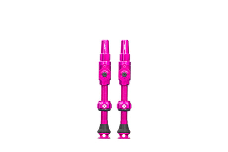 Válvula tubeless muc-off big bore lite válvula presta francesa rosa grande 45 mm
