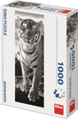 Dinotoys rompecabezas panorámico de dinosaurios de un tigre blanco - 1000 piezas