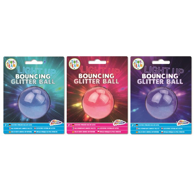 Bola que rebota con purpurina luminosa Grafix