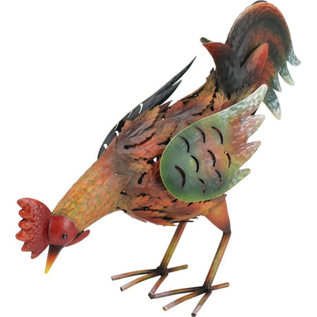 Pro jardín gallo o gallina metal gallo o gallina metal