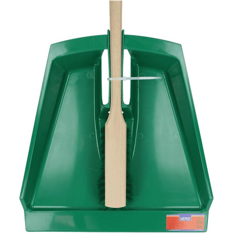 Vero juego de recogedor plástico modelo grande 39x40cm verde