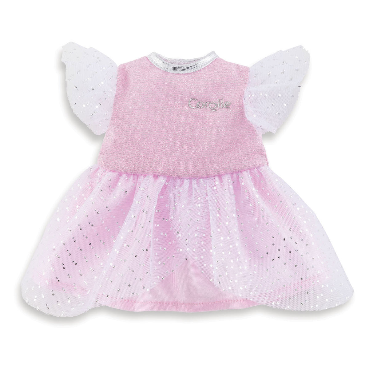 Corolle ma - vestido de muñeca rosa con purpurina