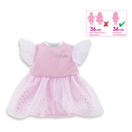 Corolle ma - vestido de muñeca rosa con purpurina