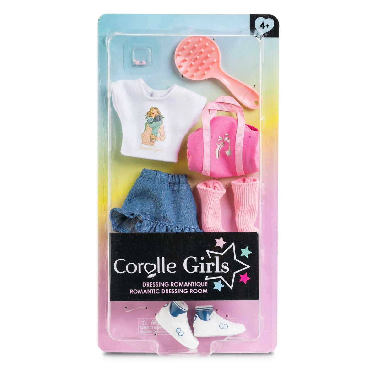 Conjunto romántico para niñas Corolle.