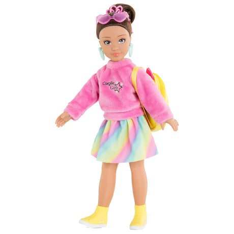 Corolle niña - ropa para muñecas conjunto vestidor fluorescente