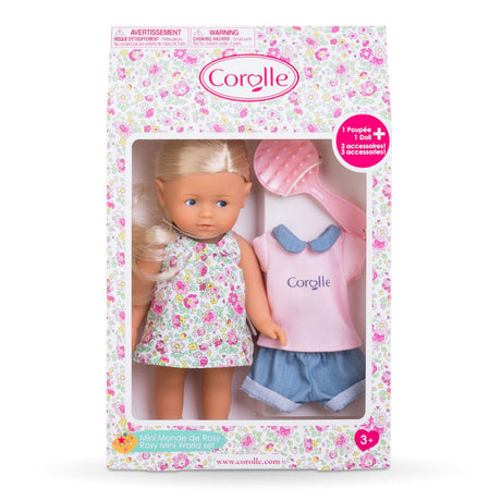 Corolle les trendys mini muñeca corolline - rosada, 20cm