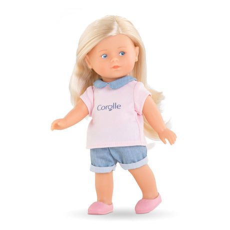 Corolle les trendys mini muñeca corolline - rosada, 20cm