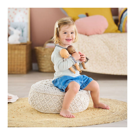 Corolle baby doll mini calin conejo ojos marrones 20cm - muñeca para niños.