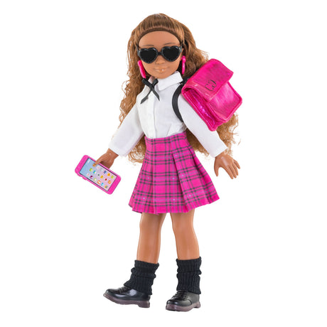 Ropa para muñecas Corolle Girls English Student - Set de complementos de moda 28 cm.