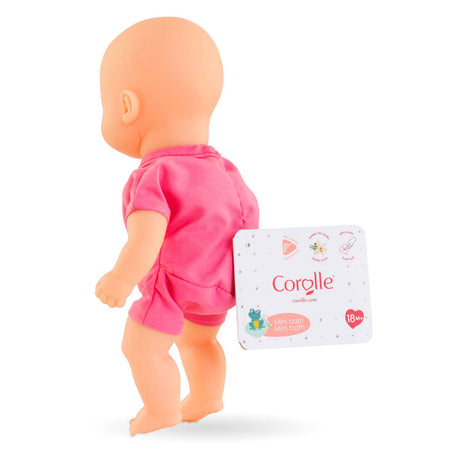 Corolle baby doll juguetes de baño rosa 20cm - mini muñeca de baño para divertirse en el agua.
