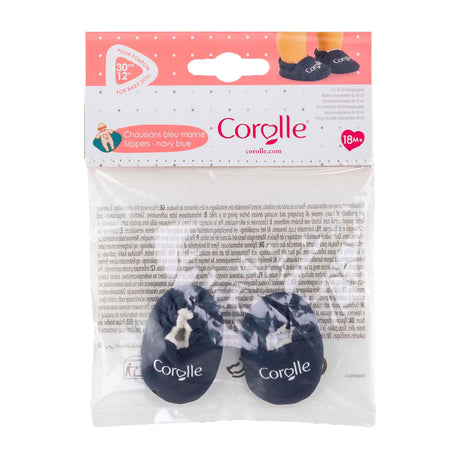 Pantuflas para muñeca Corolle azul marino - ropa para muñeca 30cm.