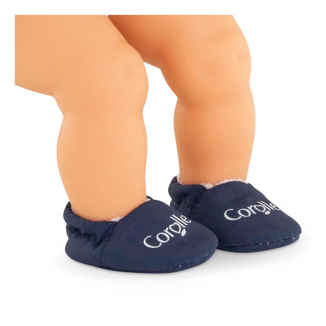 Pantuflas para muñeca Corolle azul marino - ropa para muñeca 30cm.