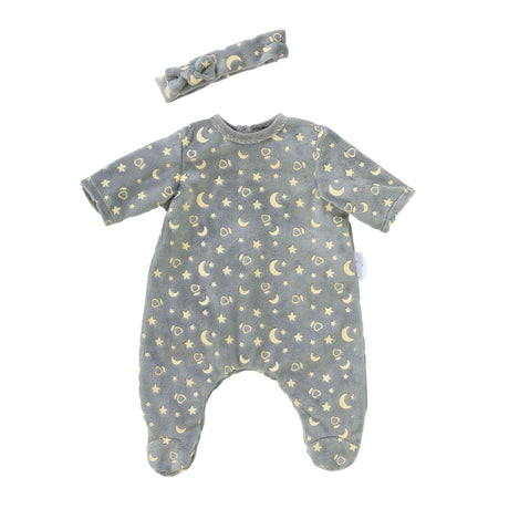 Pijama muñeca Corolle brillan en la oscuridad y diadema, 36cm