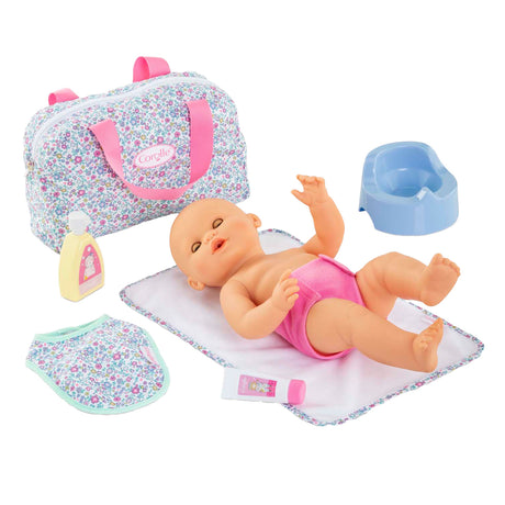 Conjunto floral de accesorios de pañales Corolle para muñeca bebé, 36 cm