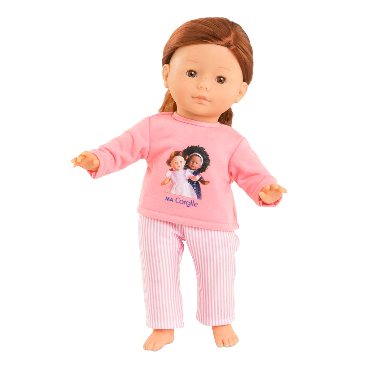 Pijama Corolle rosa para muñecas de 36cm, 2 piezas.