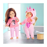 Pijama Corolle rosa para muñecas de 36cm, 2 piezas.