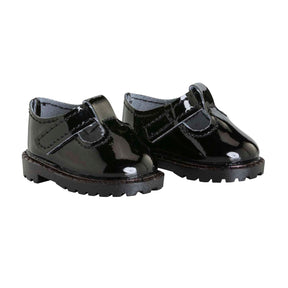 Zapatitos bebé para muñecas Corolle lacado negro 36cm