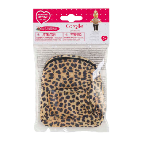Mochila Corolle para muñecas leopardo, 36cm