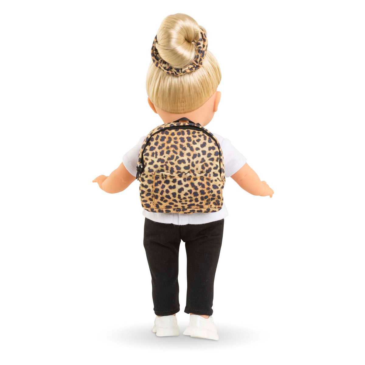 Mochila Corolle para muñecas leopardo, 36cm