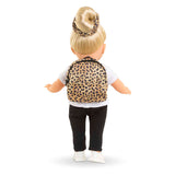 Mochila Corolle para muñecas leopardo, 36cm