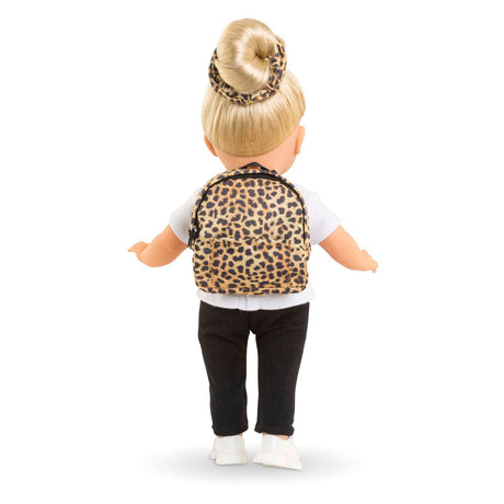 Mochila Corolle para muñecas leopardo, 36cm