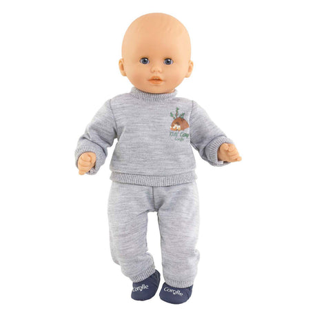 Ropa para muñeca Corolle mono jogging gris 30cm - accesorio para muñeca.