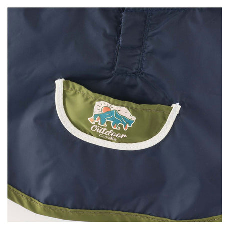 Corolle disfraz de muñeca poncho de lluvia pequeña exploradora 30cm azul.