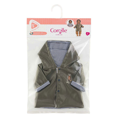 Chubasquero muñeca Corolle - accesorio muñeca 36cm estampado osito.