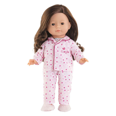 Pijama y pantuflas muñeca Corolle ma - corazones - 36cm