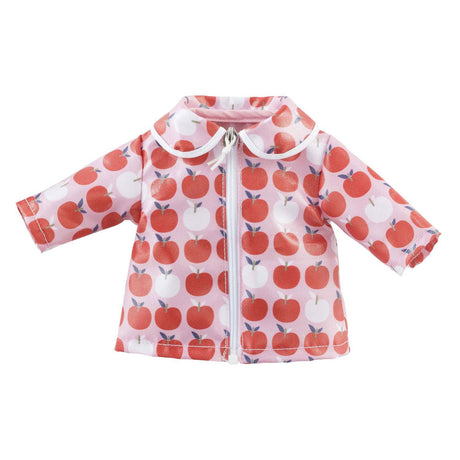 Chubasquero para muñeca Corolle manzanas 36cm - accesorio de ropa para muñeca.