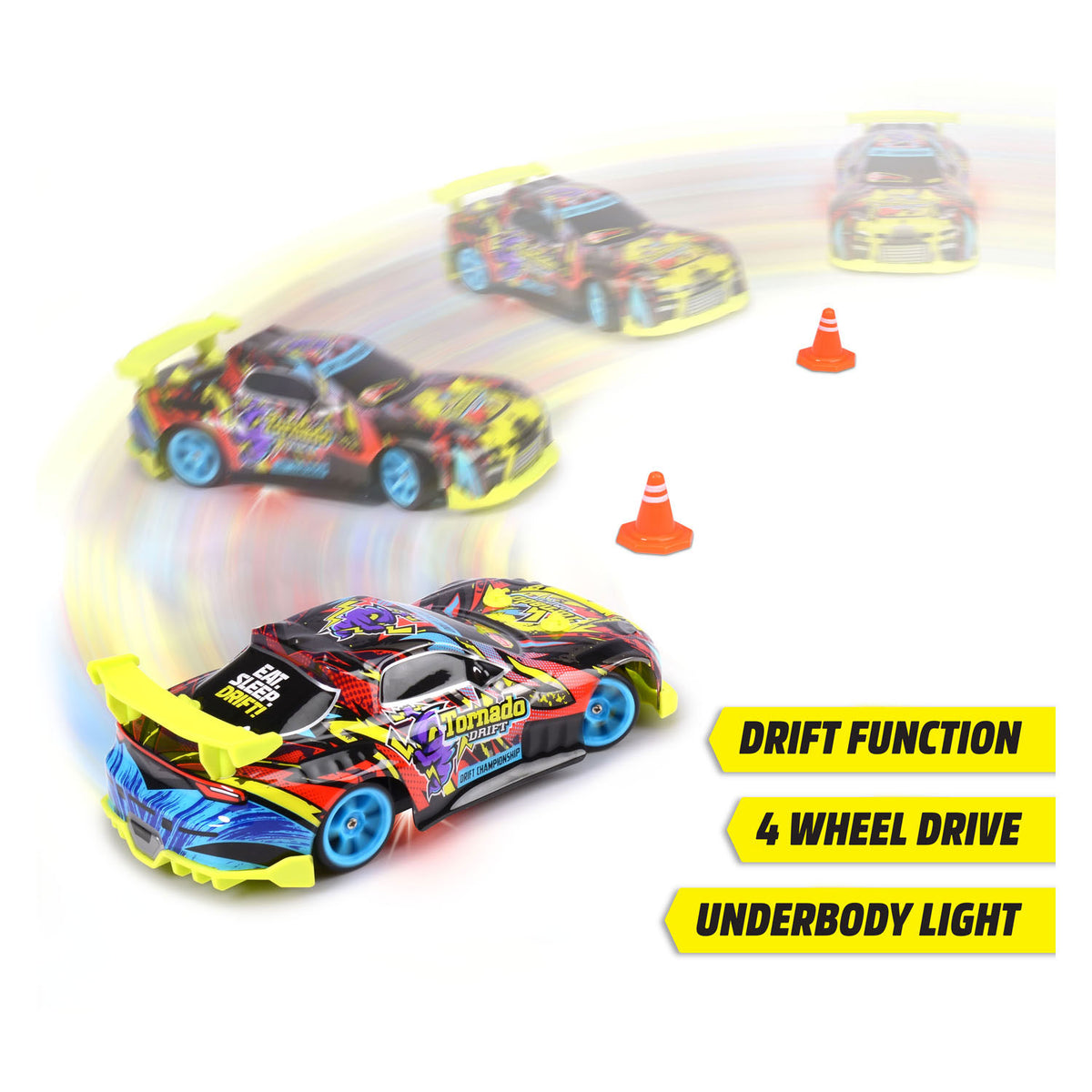 Dickie RC Orientable Auto Tornado Drift rtr