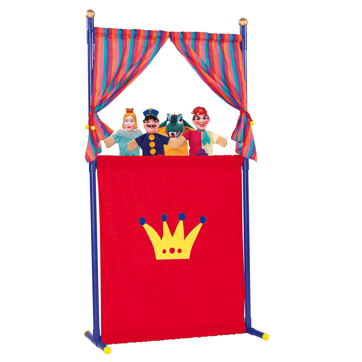 Teatro de muñecas Simba con 4 títeres de mano
