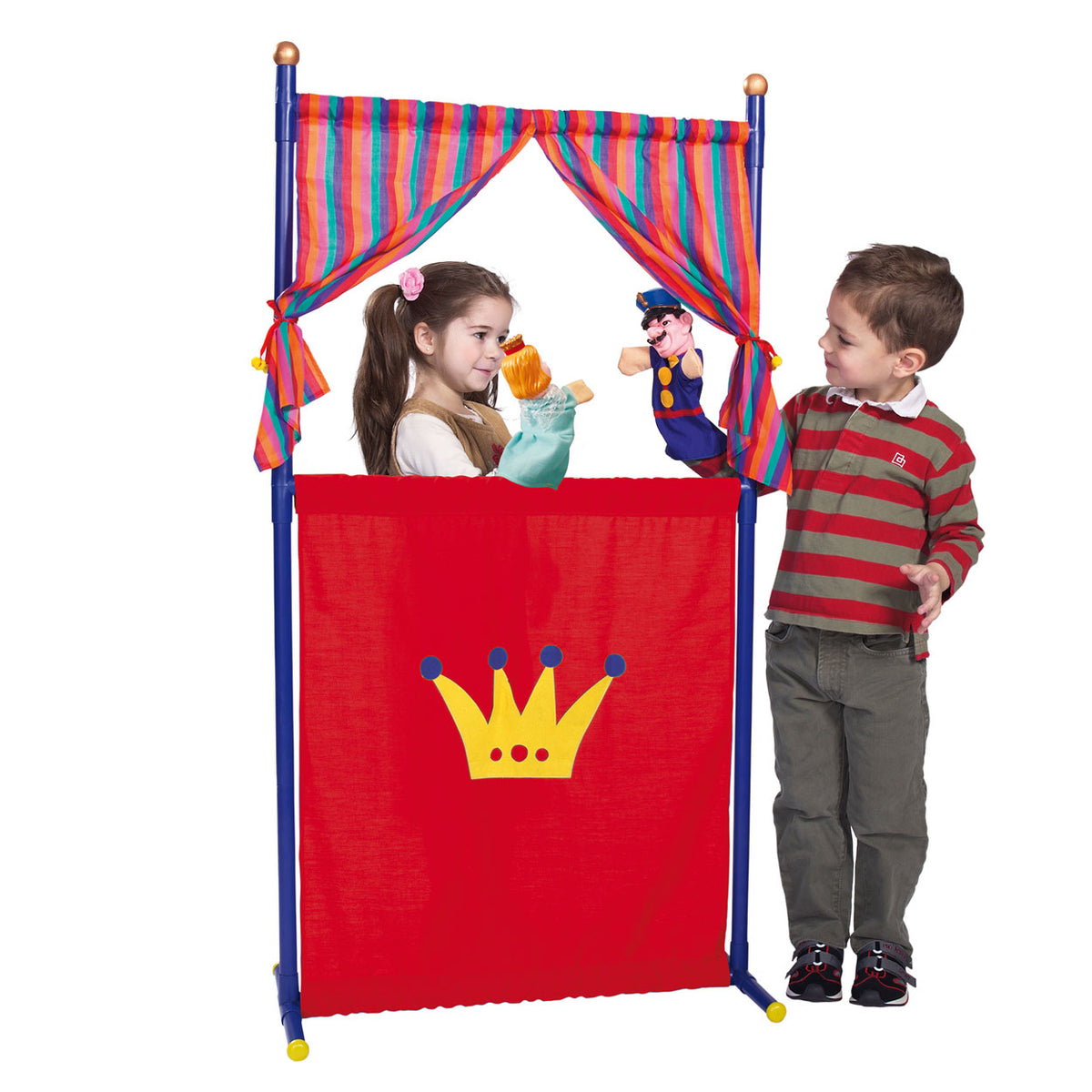 Teatro de muñecas Simba con 4 títeres de mano