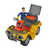 Simba bombero sam juguete quad con figura - vehículo de acción.
