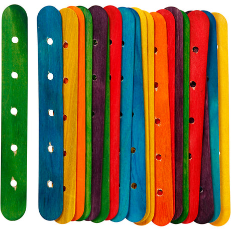 Empresa creativa https: www.cchobby.nl barras de construcción-l-15-cm-b-1-8-cm-tamaño del agujero-4-mm-diversos-colores-20-div-1-box