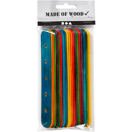 Empresa creativa https: www.cchobby.nl barras de construcción-l-15-cm-b-1-8-cm-tamaño del agujero-4-mm-diversos-colores-20-div-1-box