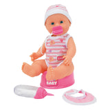 Muñeco bebe recién nacido bebiendo y orinando simba 30 cm