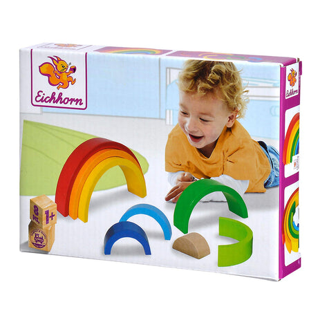 Arco iris apilable de madera Eichhorn, 8 uds.