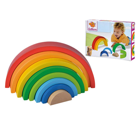Arco iris apilable de madera Eichhorn, 8 uds.
