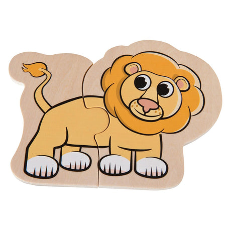 Puzzle de animales de madera Eichhorn, 16 piezas.